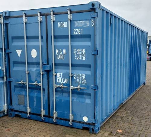 20'-Container, gebraucht, blau